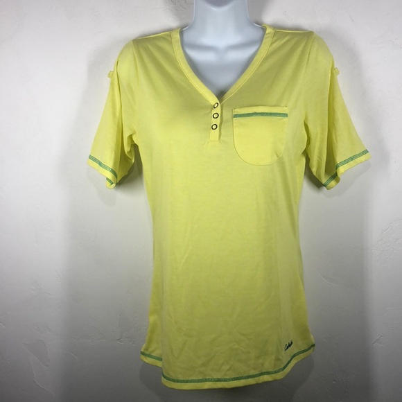 Cabela's Tops - Cabela’s yellow tee size small